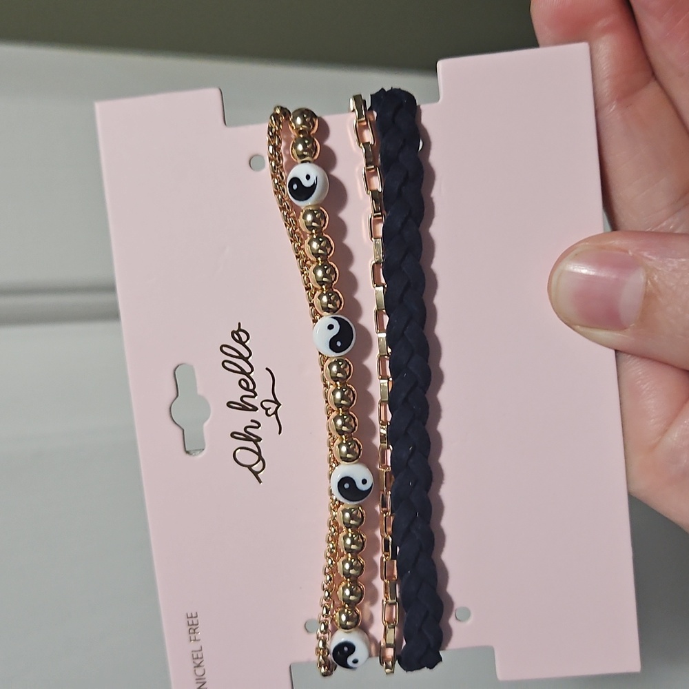 Nwt Oh Hello Bracelet Set